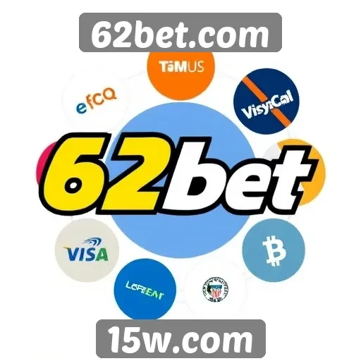 Métodos de pagamento aceitos no 62bet.com