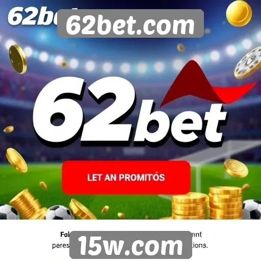 Promoções e bônus oferecidos pelo 62bet.com
